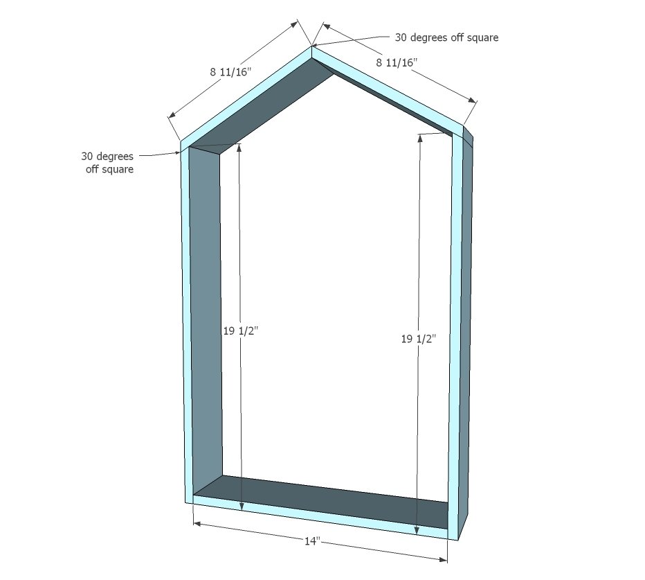 Dollhouse Wall Shelf — step 1