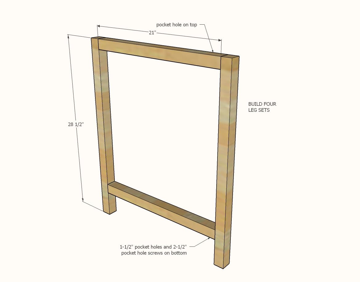 Double Desk — step 1