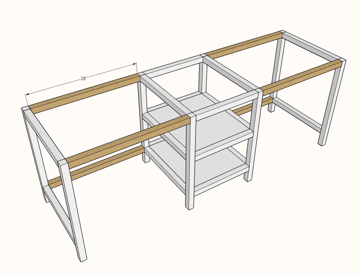 Double Desk — step 5
