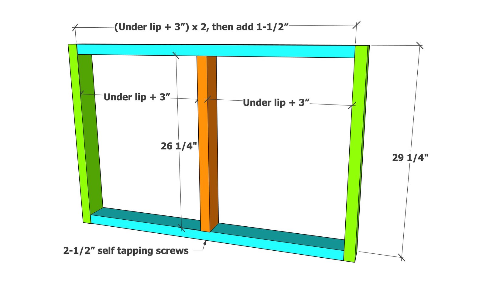 Double Laundry Basket Organizer — step 1