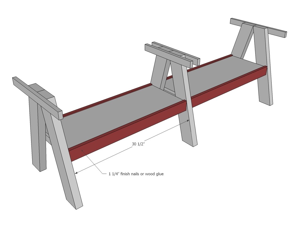 Double Trestle Play Table — step 4
