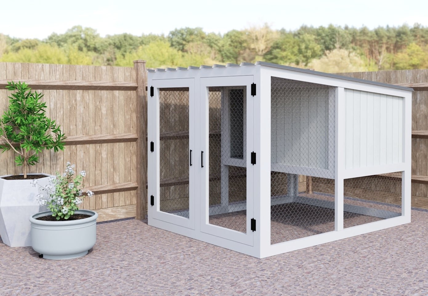 Double Wide Modern Chicken Coop