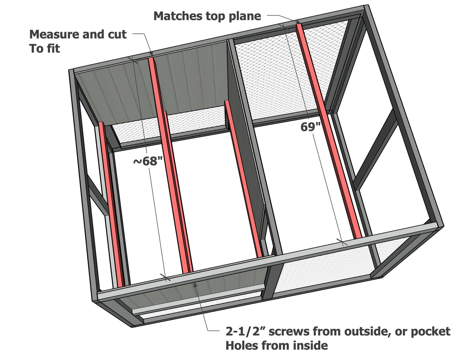 Double Wide Modern Chicken Coop — step 9