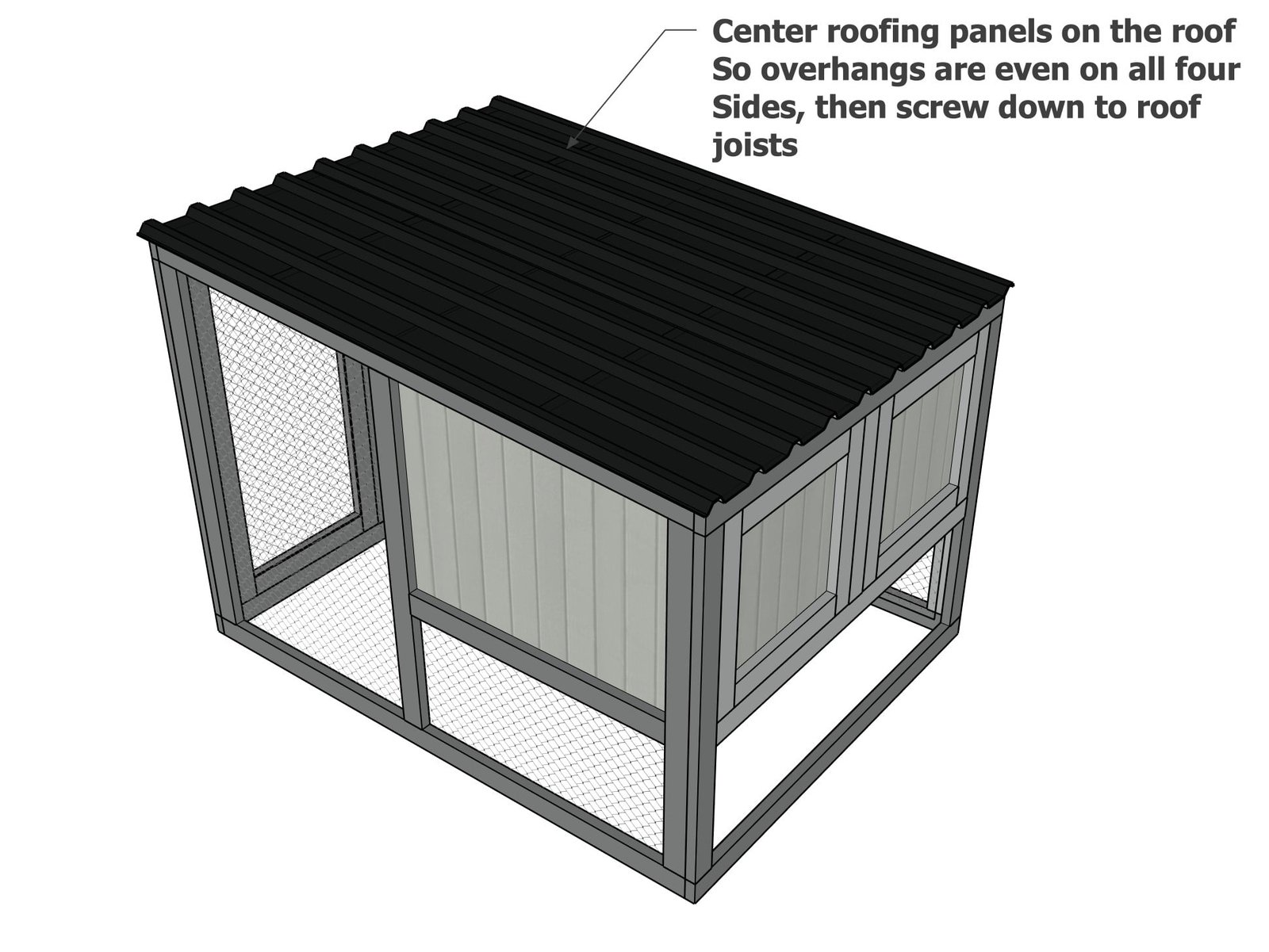 Double Wide Modern Chicken Coop — step 13