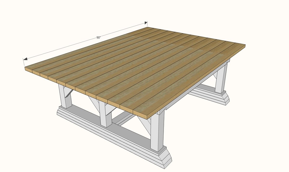Double Wide Outdoor Table — step 9