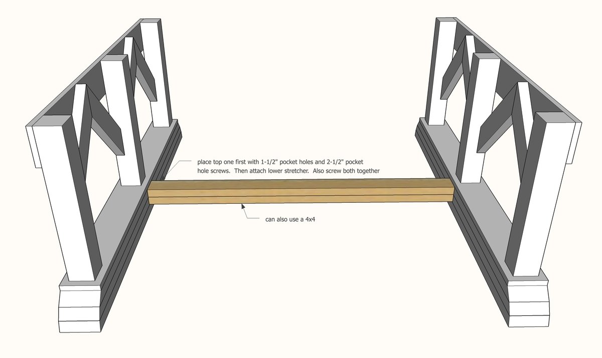 Double Wide Outdoor Table — step 6