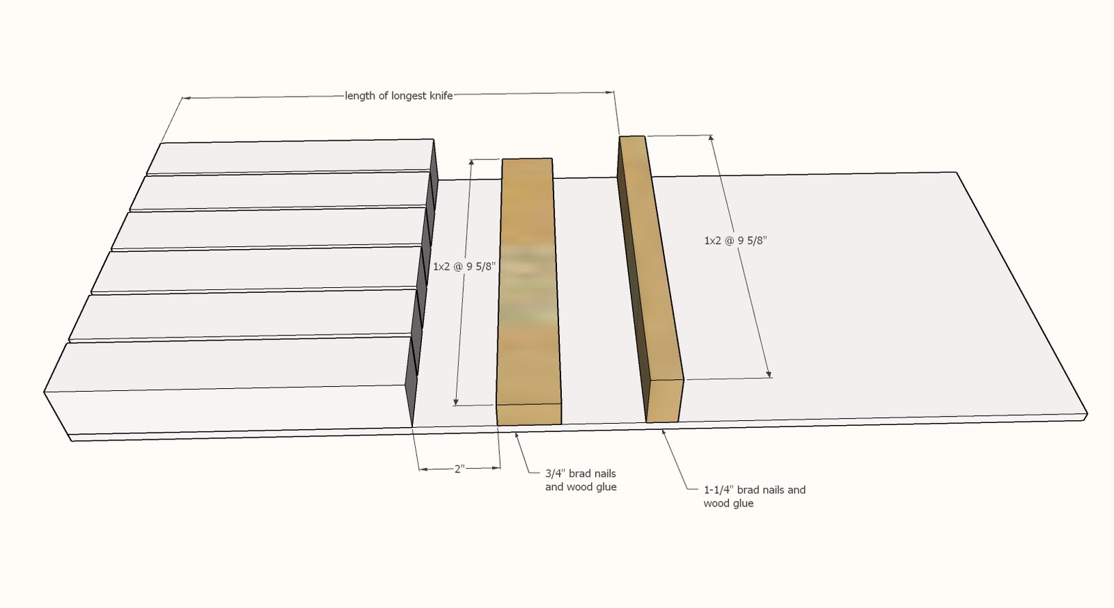 In Drawer Knife Block — step 2
