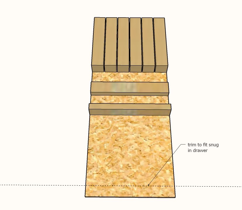 In Drawer Knife Block — step 3