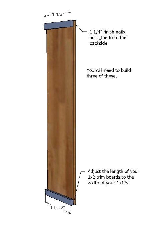 Dresser Bookshelf Support for Board and Batten Bunk System — step 1
