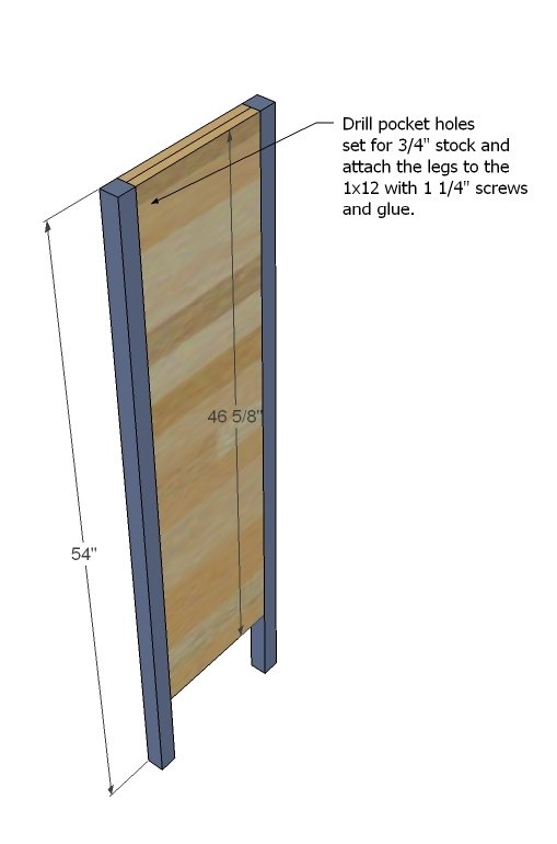 Dresser Bookshelf Support for Board and Batten Bunk System — step 2