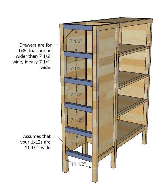 Dresser Bookshelf Support for Board and Batten Bunk System — step 8