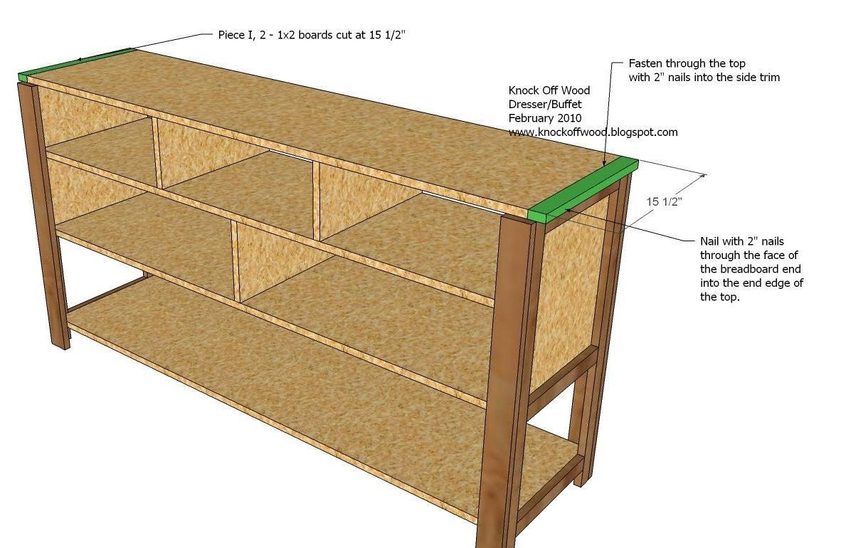 Dresser with Open Bottom Shelf — step 9