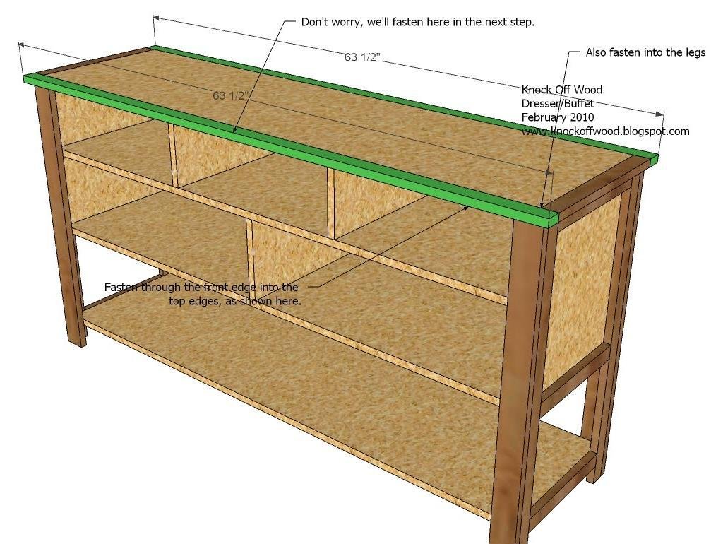 Dresser with Open Bottom Shelf — step 10