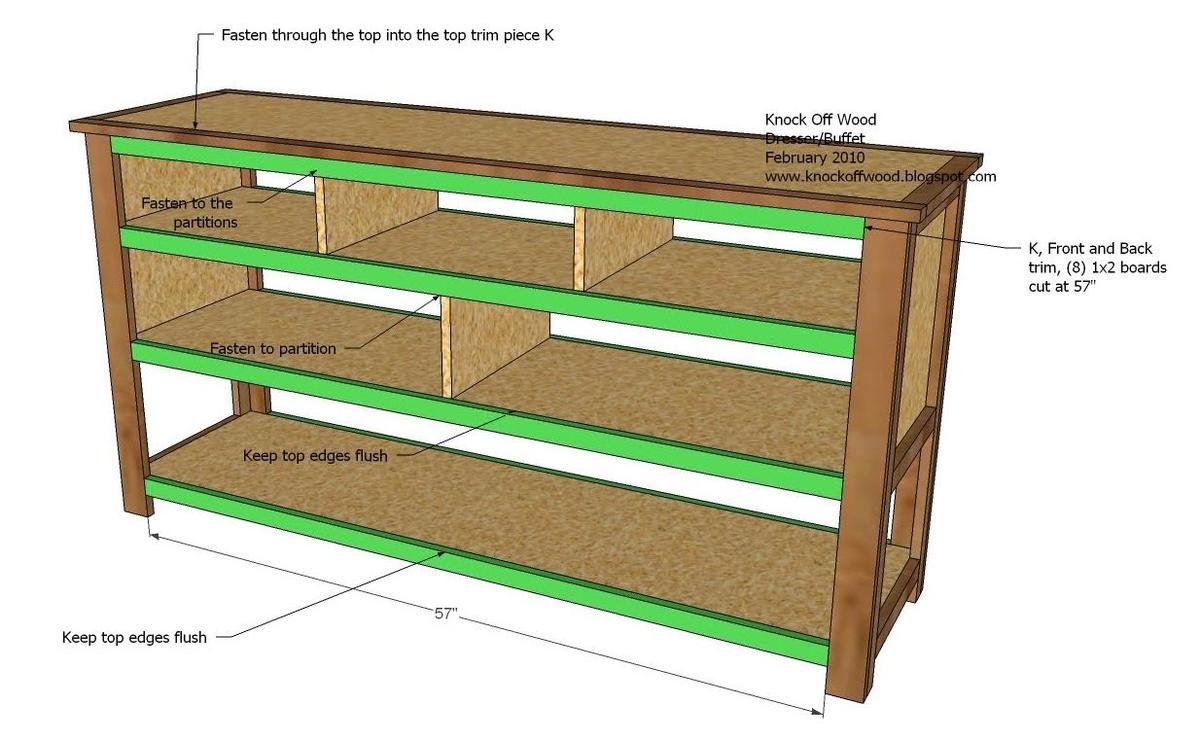 Dresser with Open Bottom Shelf — step 11