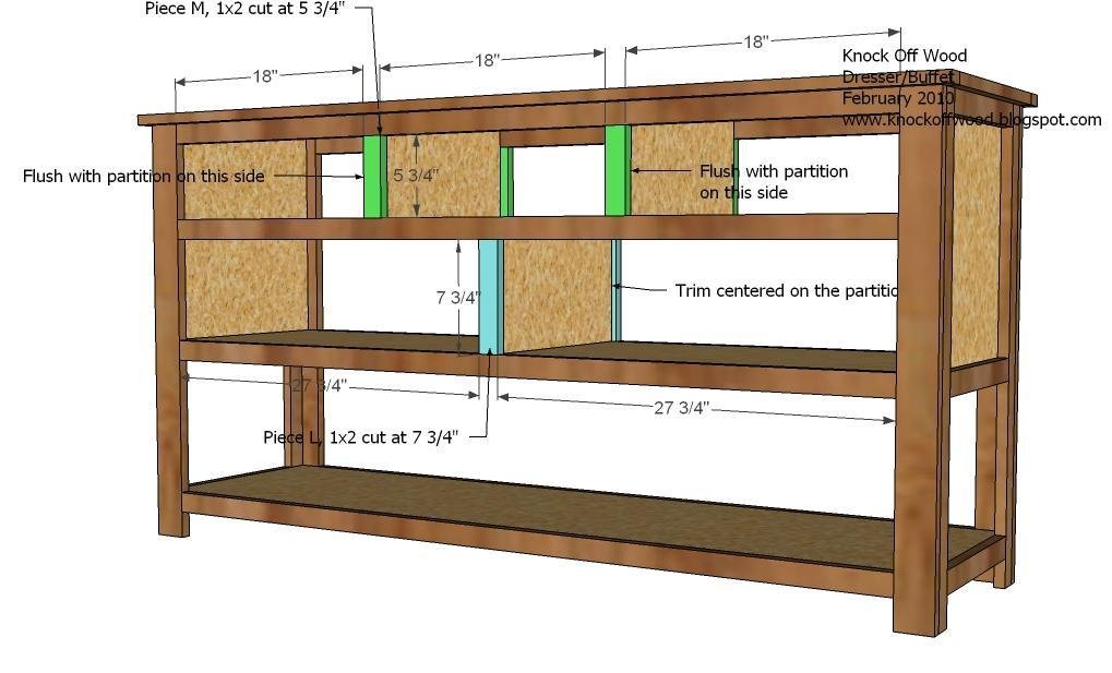 Dresser with Open Bottom Shelf — step 12