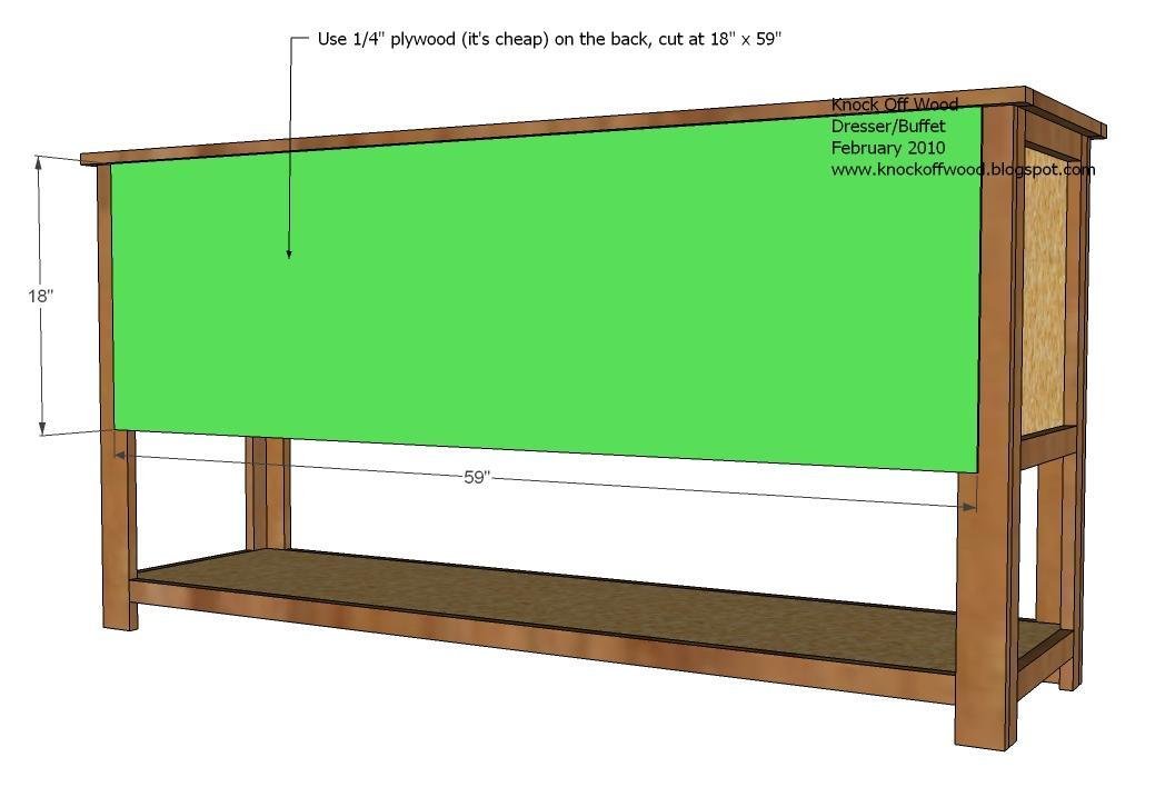 Dresser with Open Bottom Shelf — step 13