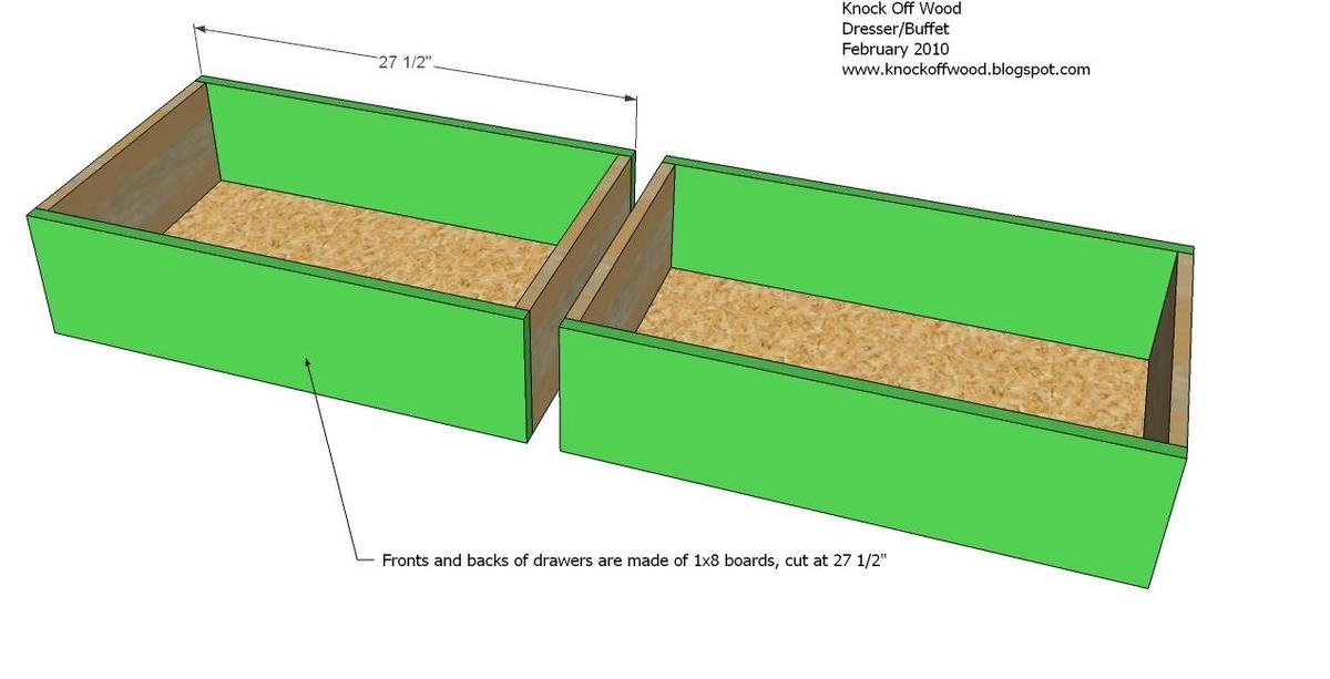 Dresser with Open Bottom Shelf — step 18