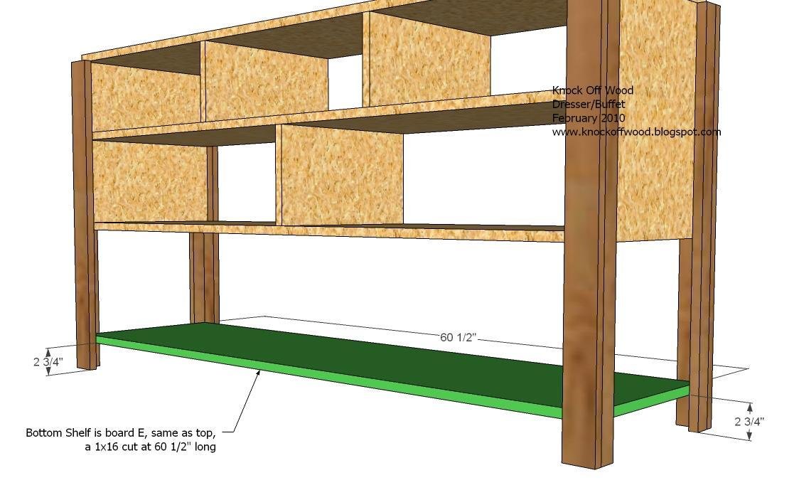 Dresser with Open Bottom Shelf — step 7