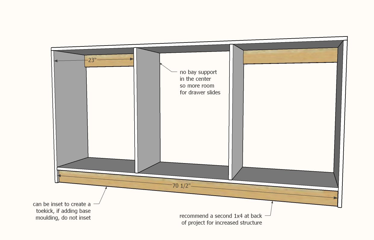 Dresser with Open Shelves — step 2