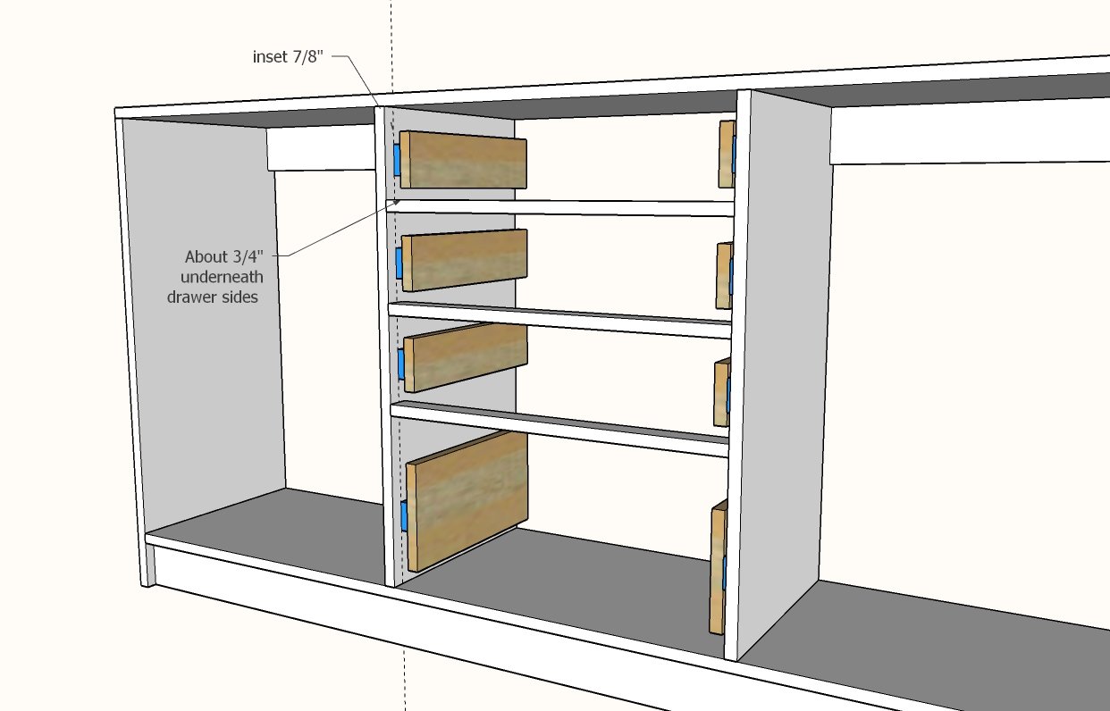 Dresser with Open Shelves — step 4