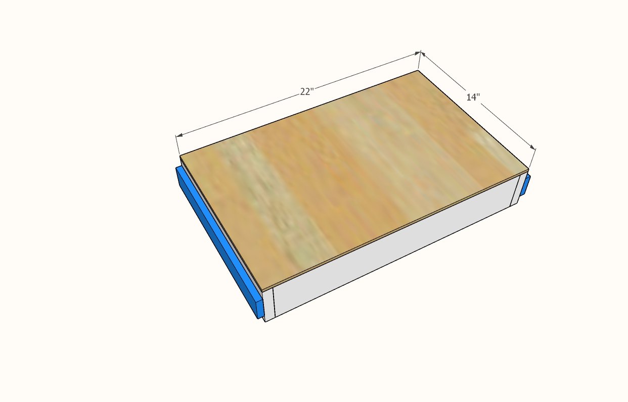 Dresser with Open Shelves — step 6
