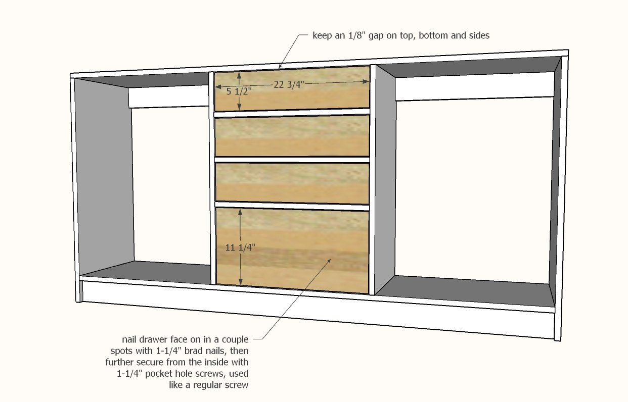 Dresser with Open Shelves — step 8