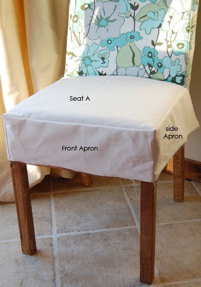 Drop Cloth Parson Chair Slipcovers — step 3