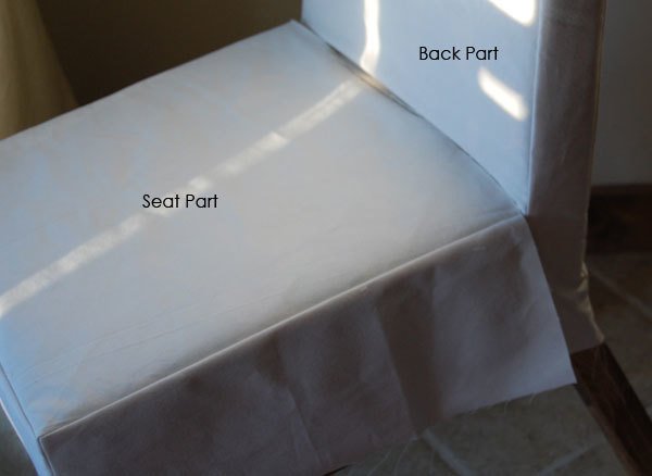 Drop Cloth Parson Chair Slipcovers — step 6