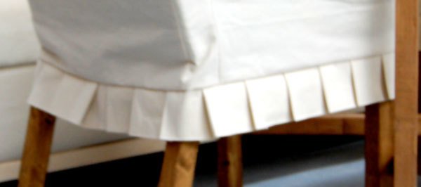 Drop Cloth Parson Chair Slipcovers — step 8