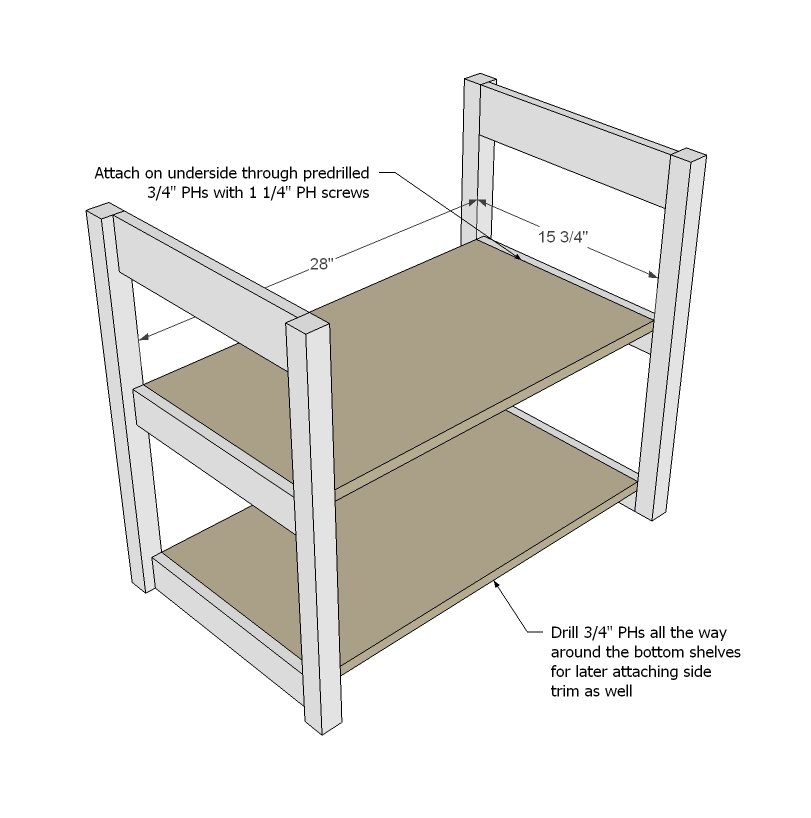 Drop Leaf Round Storage Table — step 2
