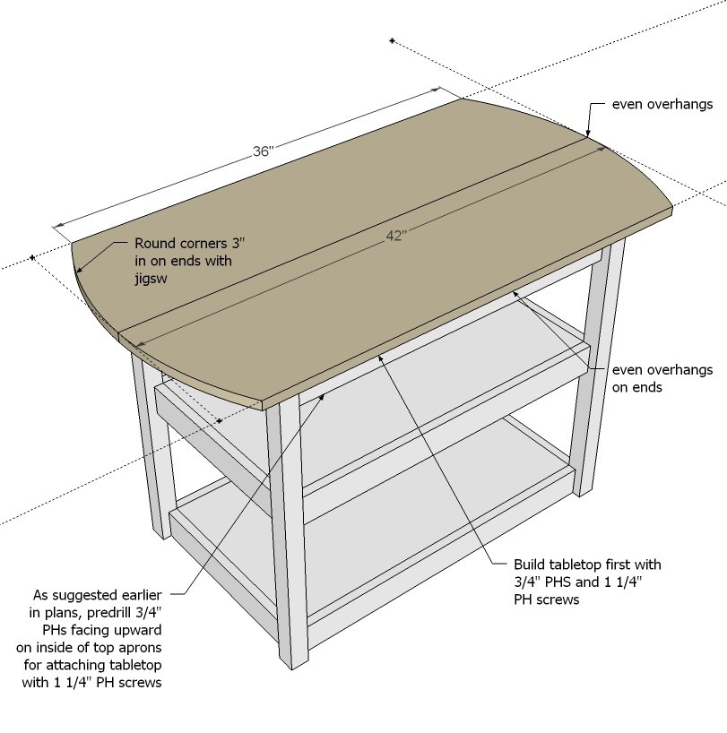 Drop Leaf Round Storage Table — step 4