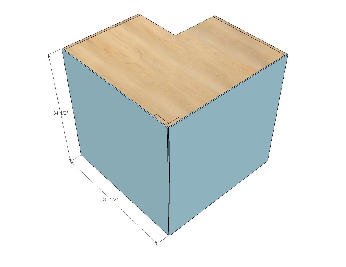 Easier 36" Corner Base Kitchen Cabinet — step 6