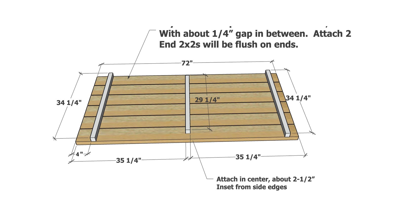 Easiest to Build Picnic Table Plans with Free PDF — step 1