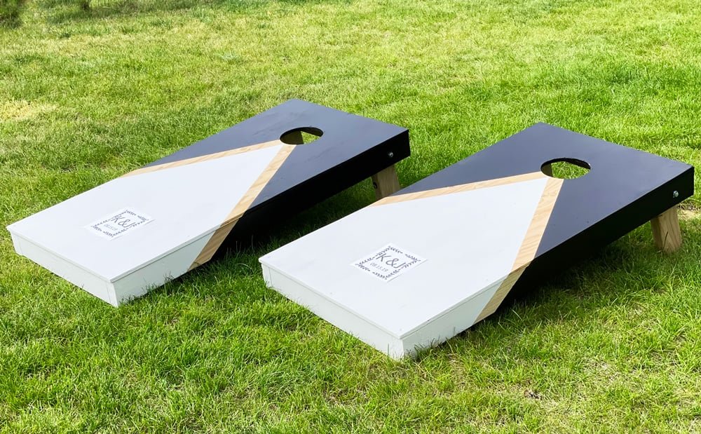Easiest Corn Hole Board Plans with Free Printable PDF