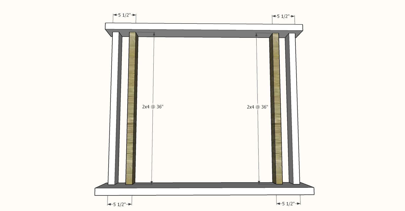 Easiest DIY Faux Mantle — step 2