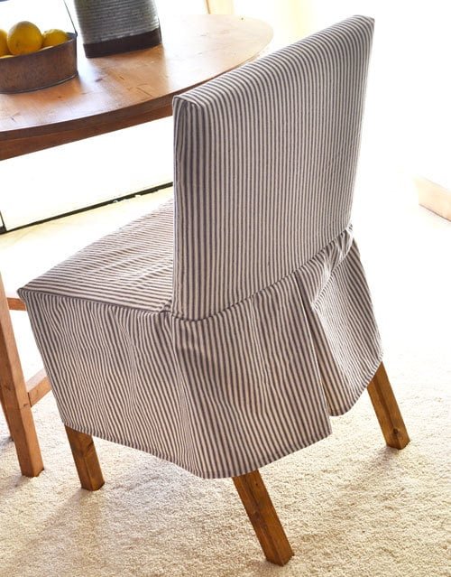Easiest Parson Chair Slipcovers