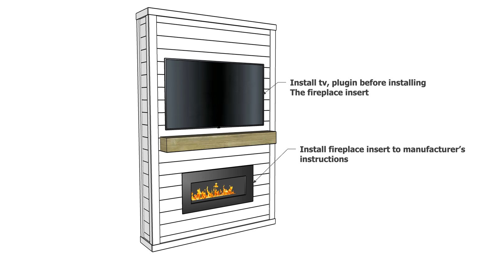 Easiest Shiplap Fireplace Tutorial and Video — step 6