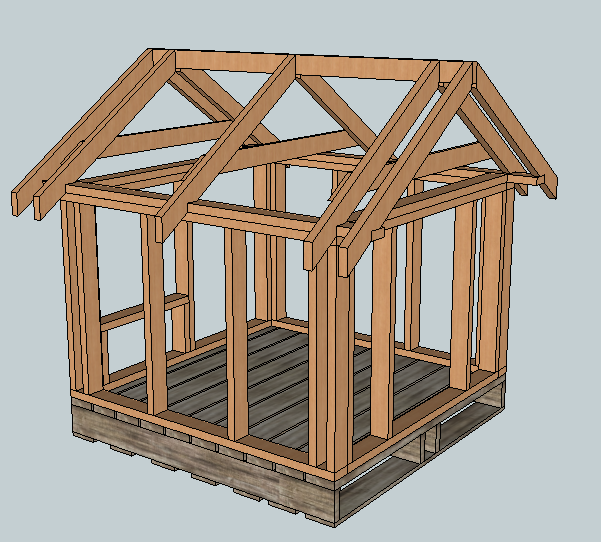 East Fork Free Doghouse (or Playhouse or Storage Shed) Plans (Kind of)... — step 6