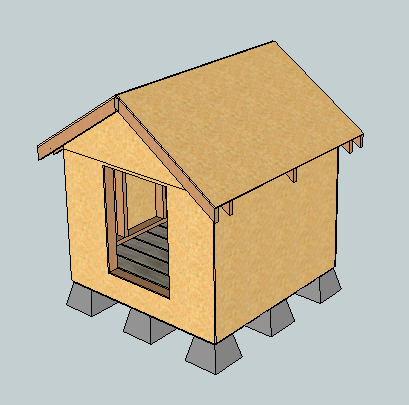 East Fork Free Doghouse (or Playhouse or Storage Shed) Plans (Kind of)... — step 7