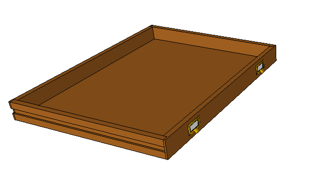 East Fork Map Cabinet / Occasional Table with Safety Glass Top — step 2