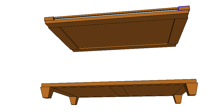 East Fork Map Cabinet / Occasional Table with Safety Glass Top — step 4