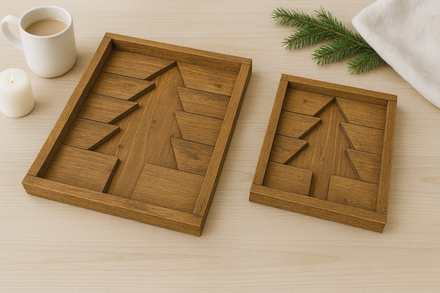 Easy 1x4 Christmas Tree Tray
