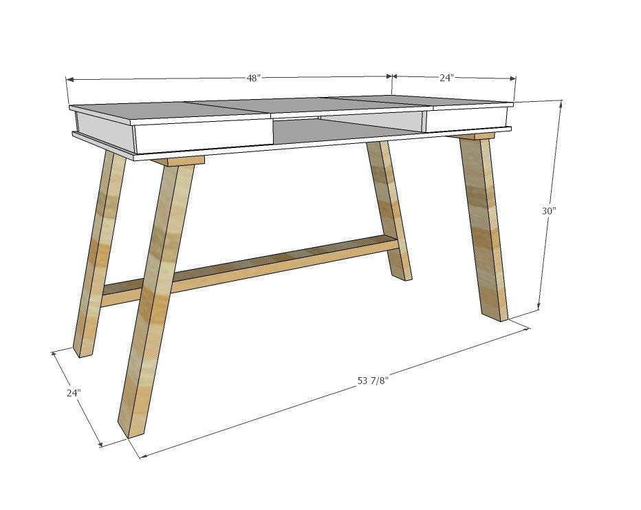 Easy 2x4 Base dimension diagram 1