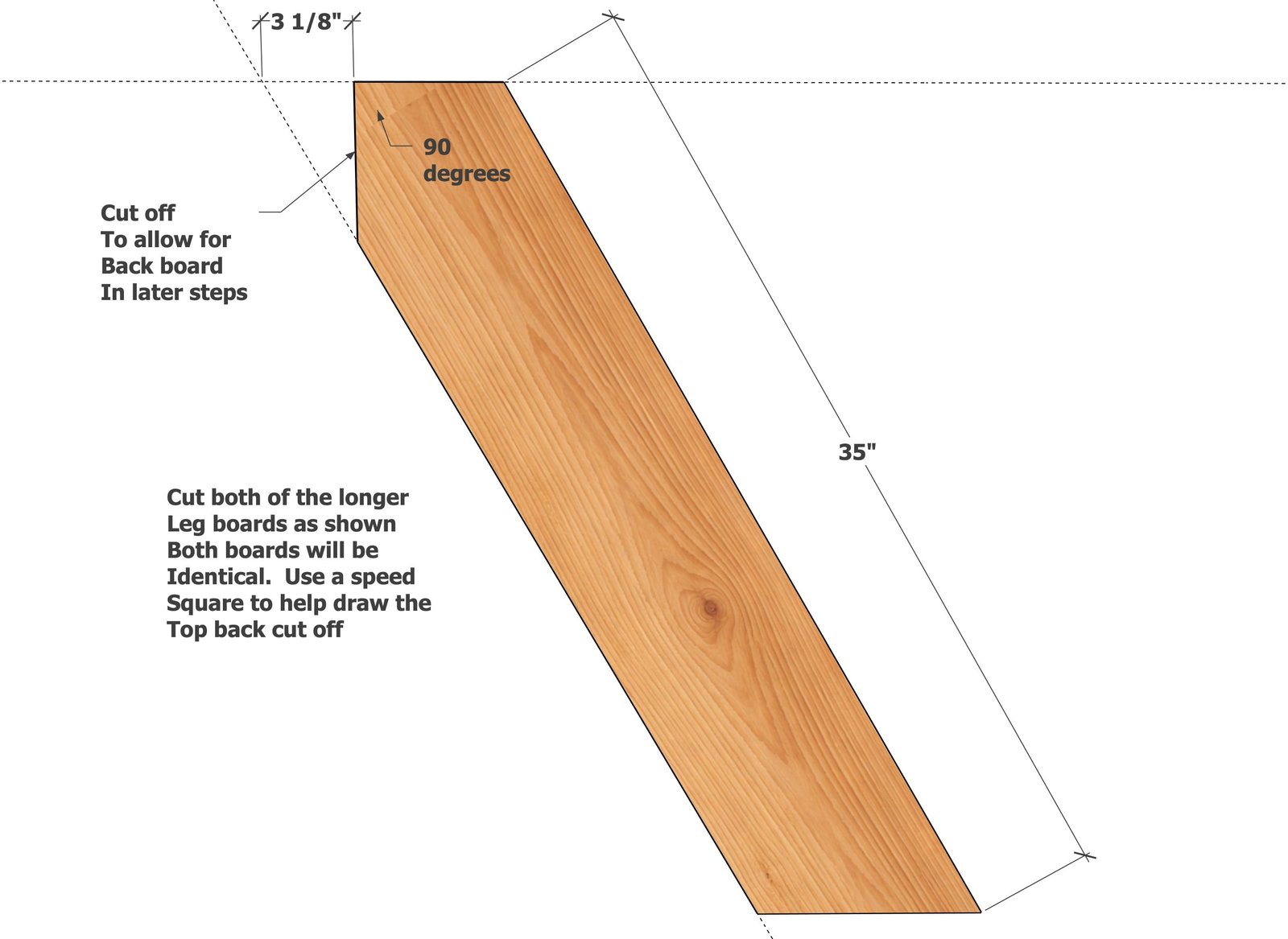 Easy 6-Board Leopold Bench with Cut List — step 1