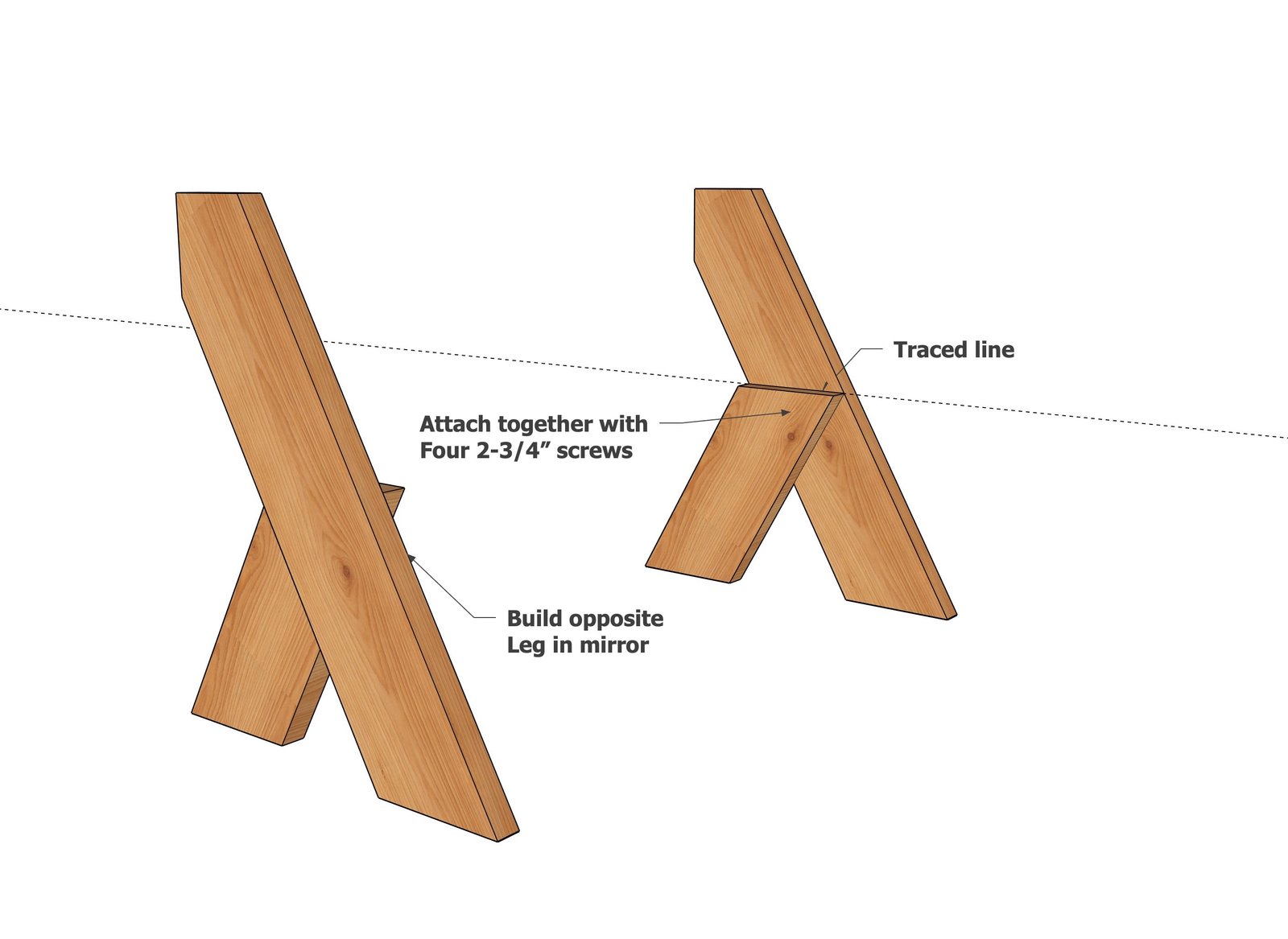 Easy 6-Board Leopold Bench with Cut List — step 3