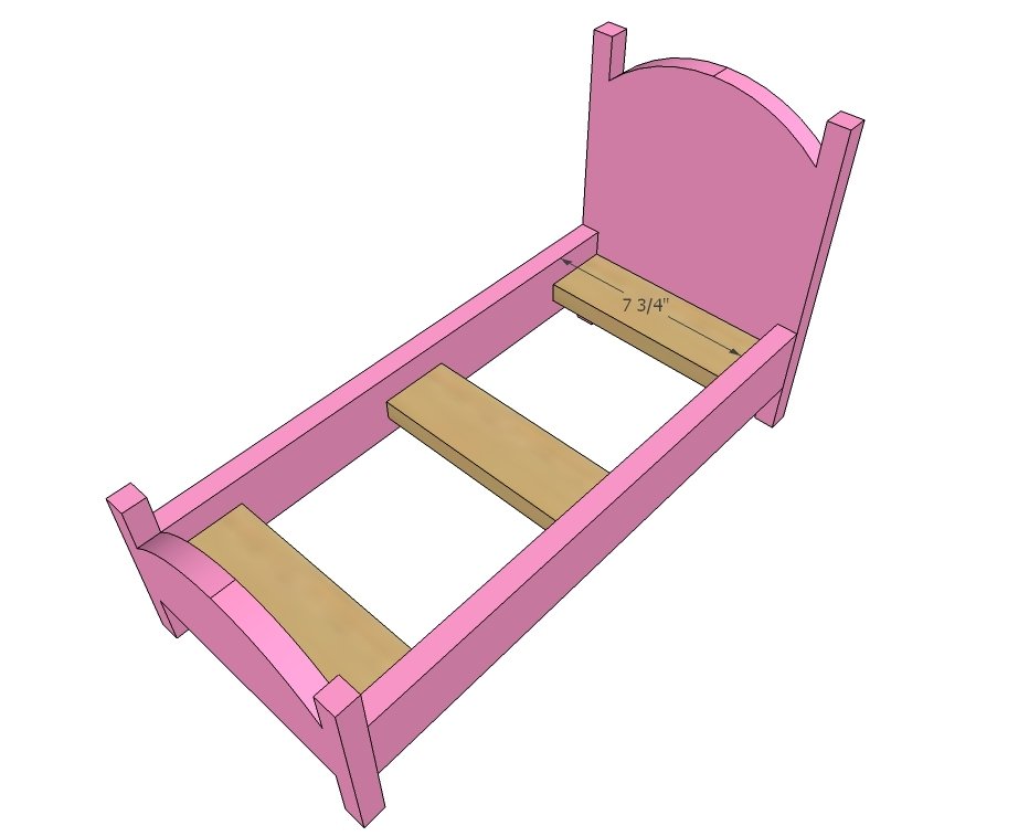 Easy Build American Girl Doll Bed — step 3