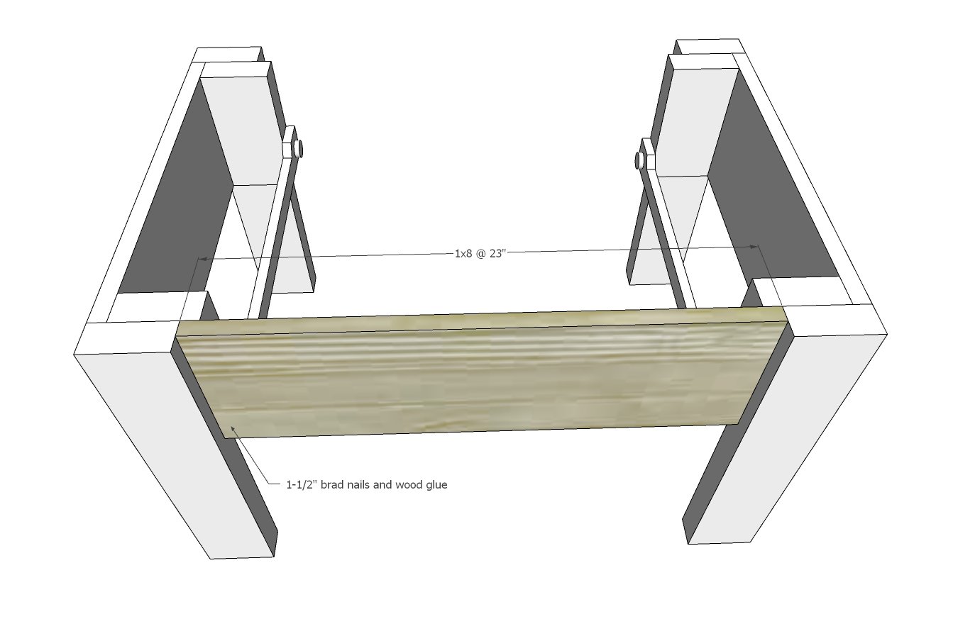 Easy Build End Table or Nightstand with Drawer — step 4
