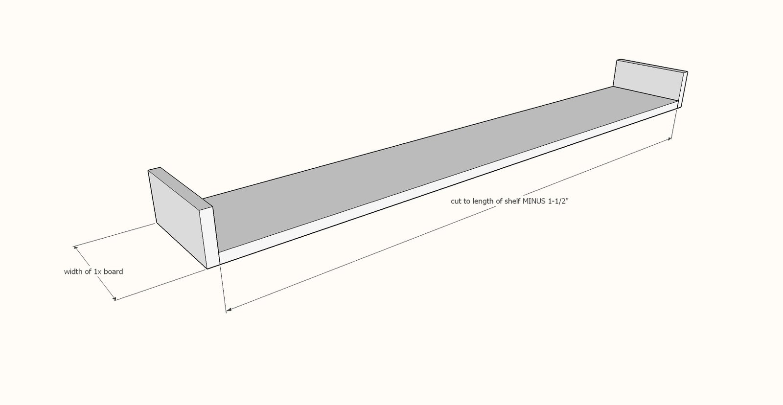 Easy to Build Floating Shelves — step 1
