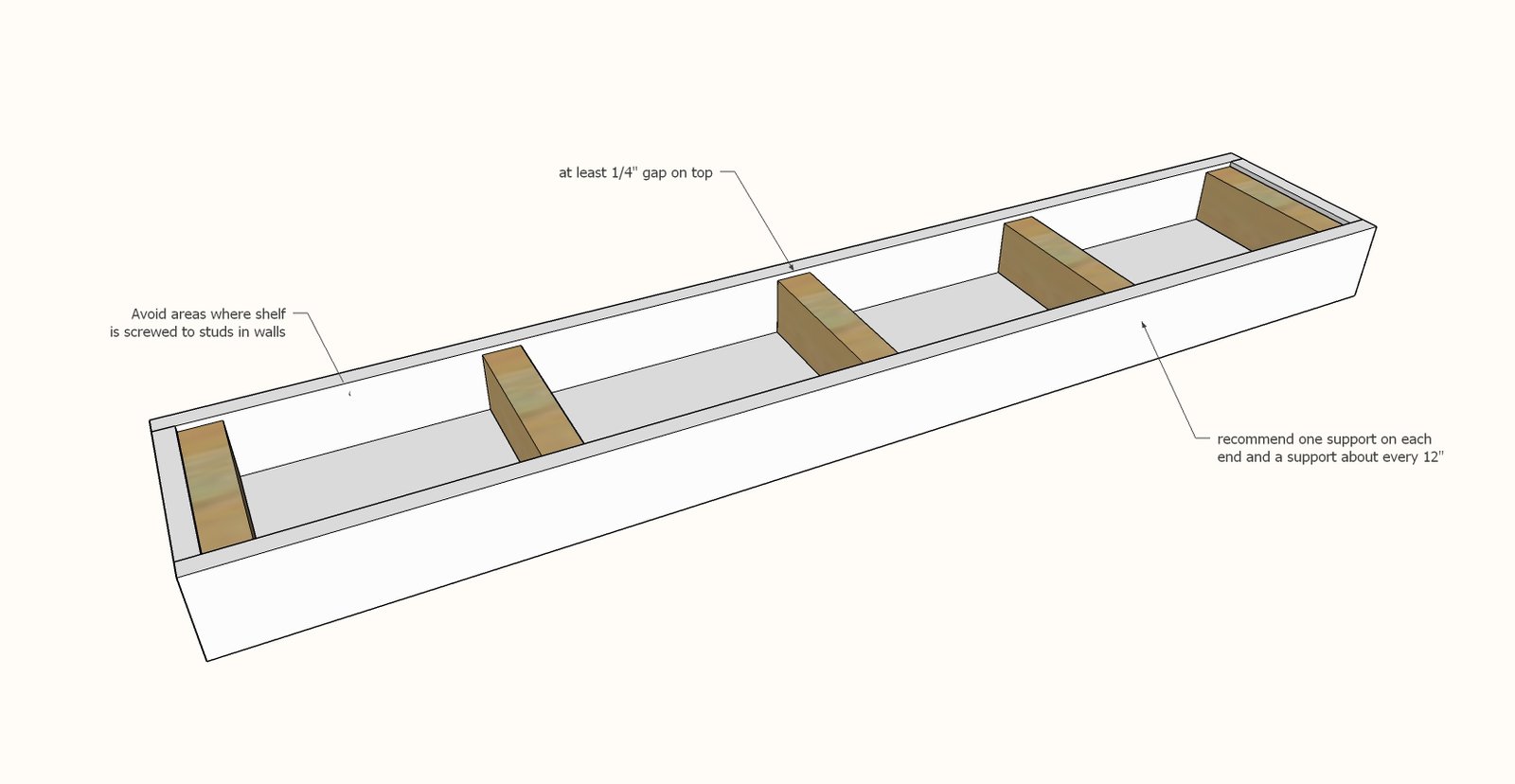 Easy to Build Floating Shelves — step 3