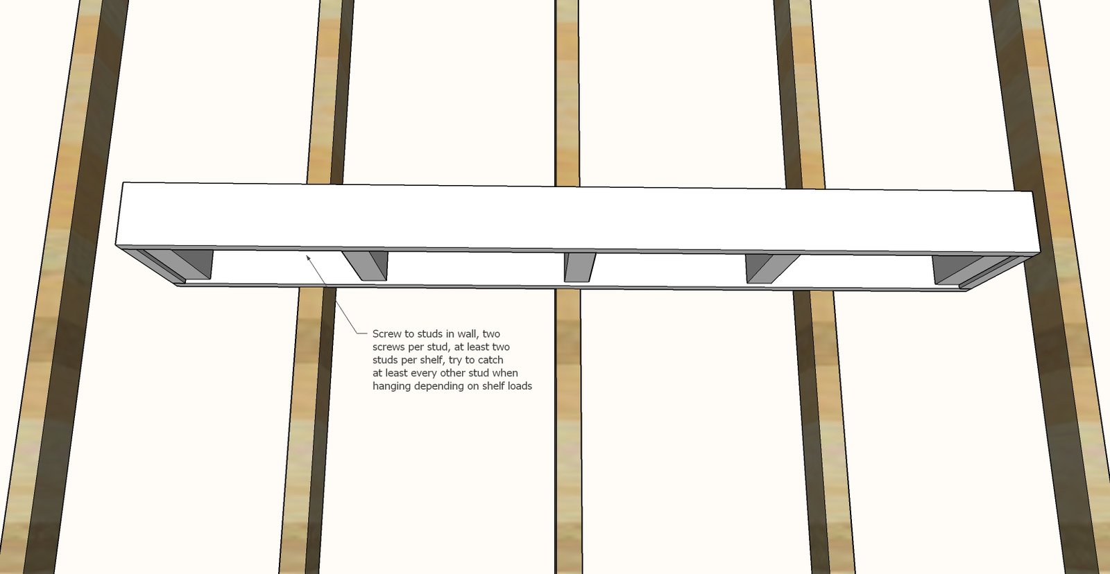 Easy to Build Floating Shelves — step 4